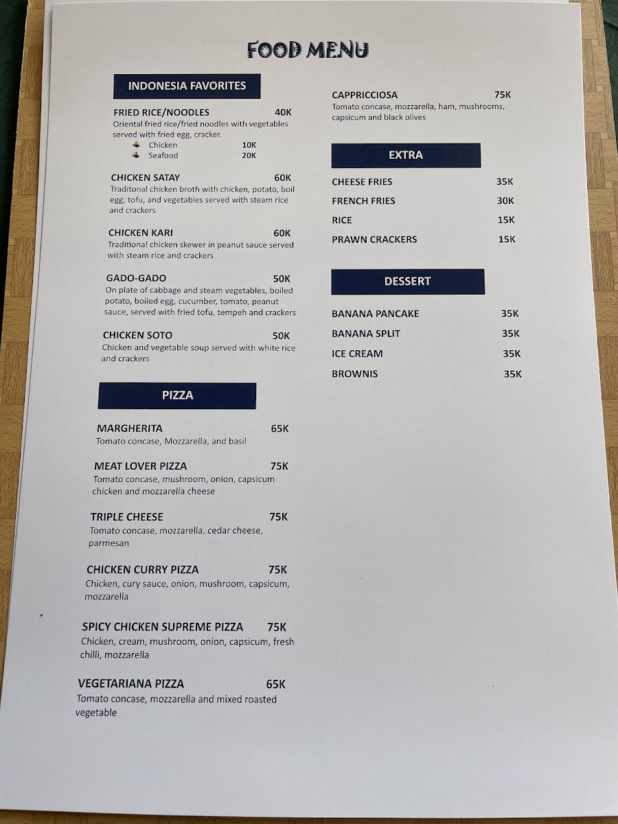 Catappa Warung Menu - Image 2